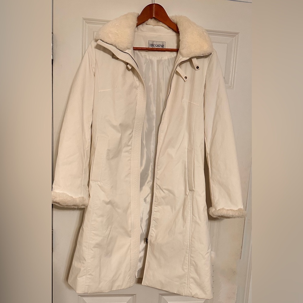 Dino Gaspari White parka